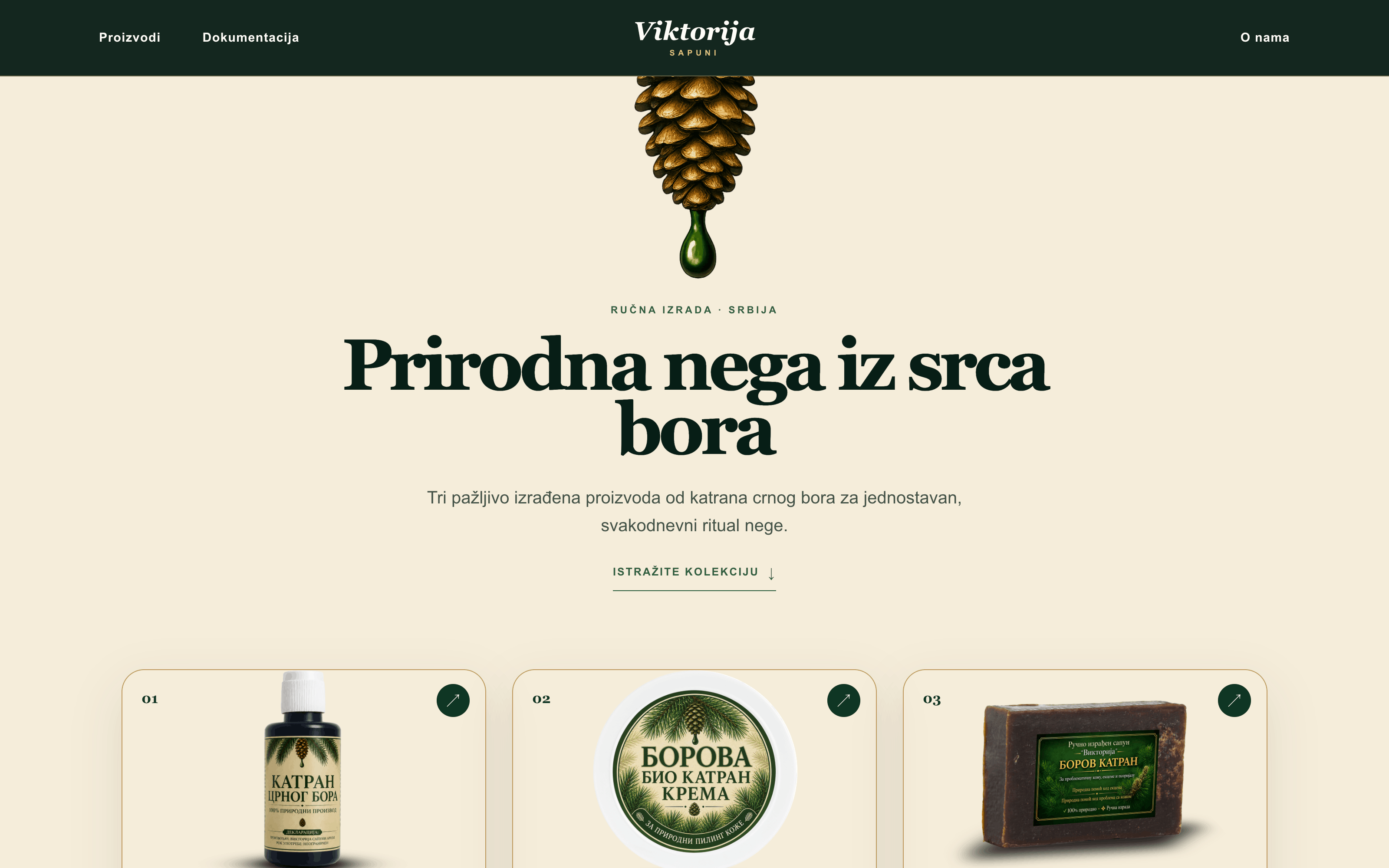 Viktorija Sapuni website homepage screenshot